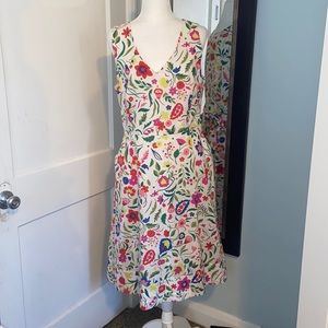 Boden floral dress size 12